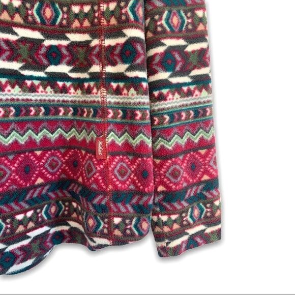 Woolrich Aztec Print Half Zip Fleece Pullover - Picture 6 of 8